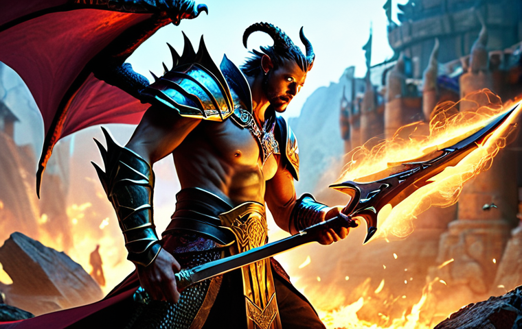 A powerful Call of Dragons hero, such as a fierce warrior or a wise mage, stands confidently on a vibrant fantasy battlefield. In their hand, a uniquely designed artifact glows with an intense aura, subtly extending to the hero, symbolizing perfect synergy and strategic advantage. The background features a blurred but dynamic battle scene, emphasizing how the precise hero-artifact combination turns the tide of conflict. Detailed fantasy art, epic lighting.